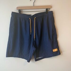 Bamboo Ave Mens XL Navy Boundless Unlined Athletic Shorts